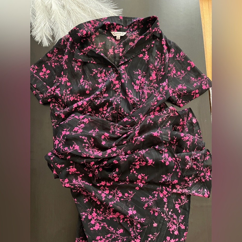 Nanette Lapore Pink Floral Maxi Dress